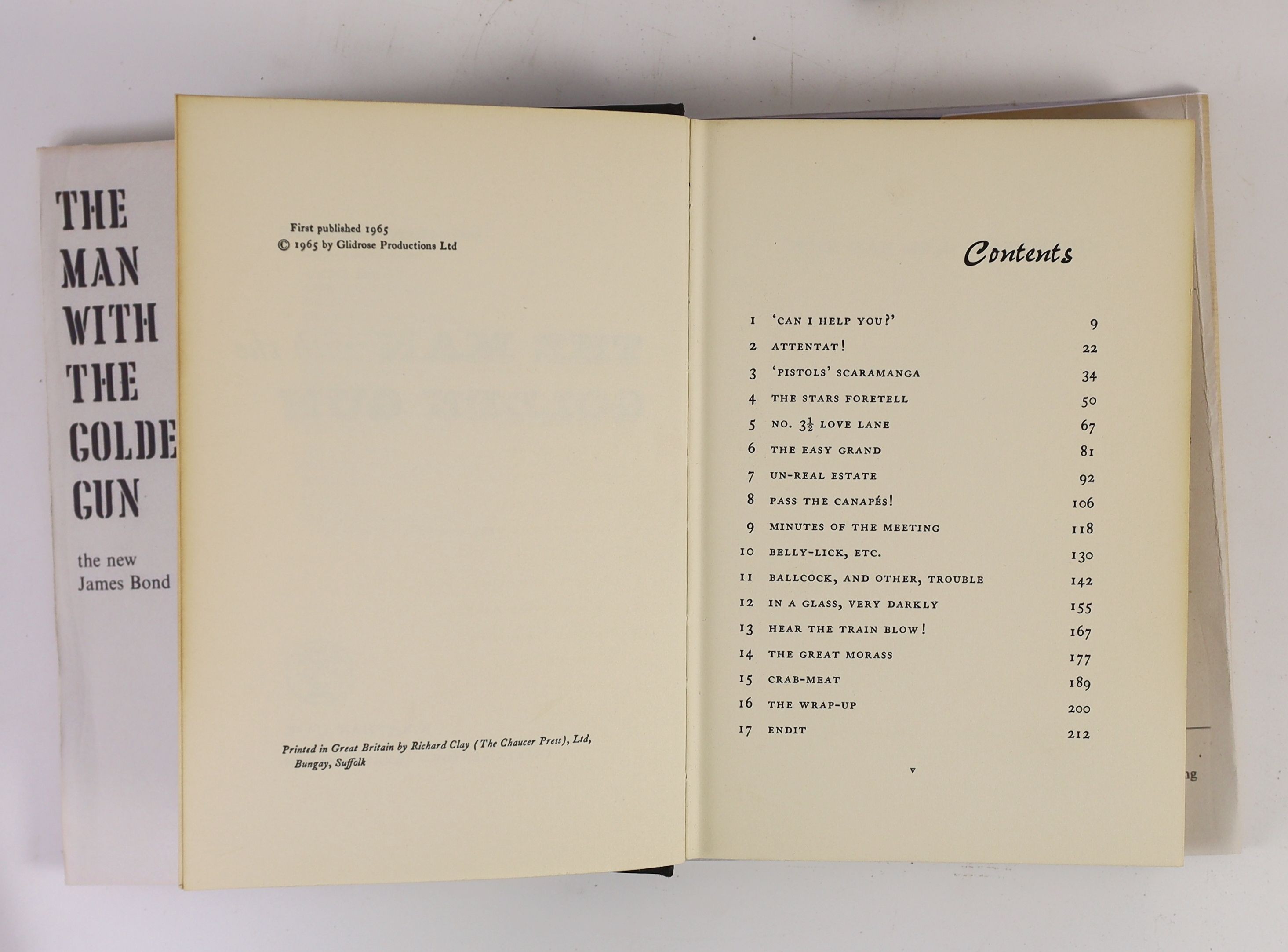 Fleming, Ian - 3 works:- From Russia with Love, 8vo, cloth, 1957; For Your Eyes Only, with facsimile d/j, 1960 and The Golden Gun, with facsimile d/j, 1965